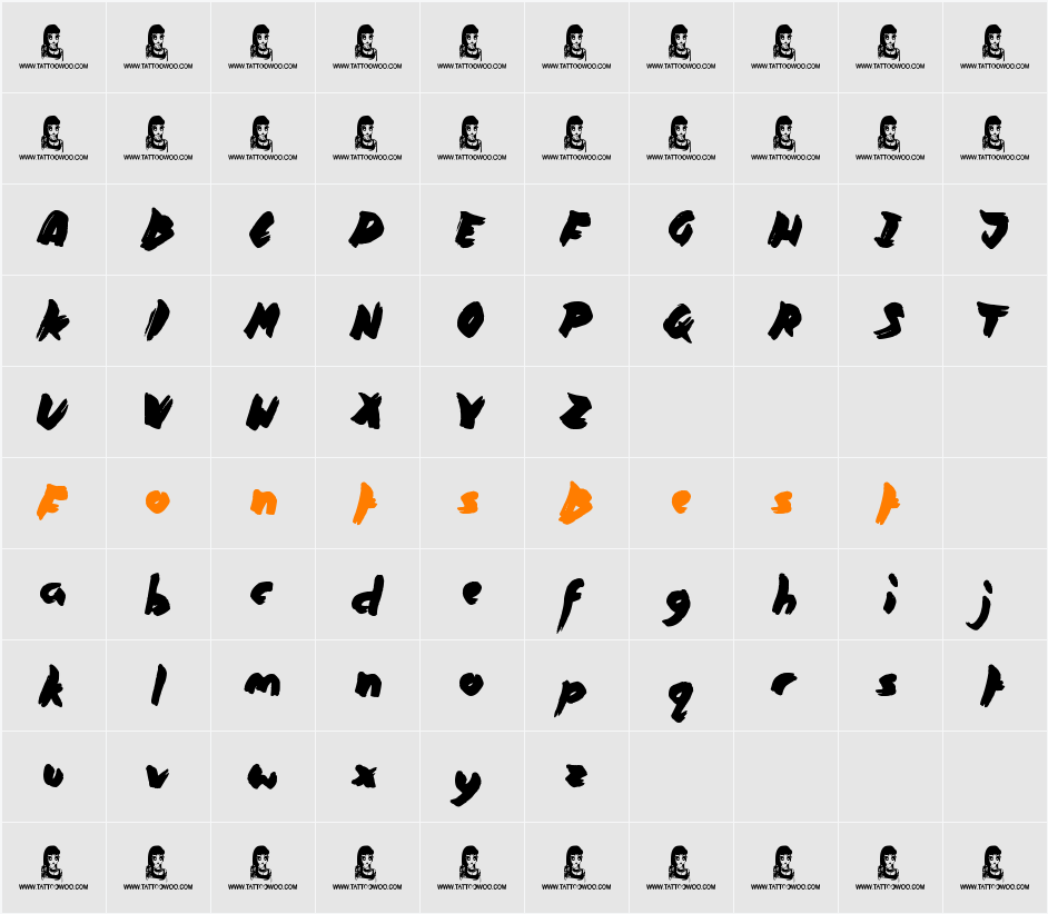 Times are Hard Character Map