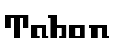 Tabon Font Image
