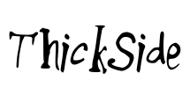 ThickSide Font Image