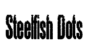 Steelfish Dots Font Image