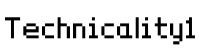 Technicality1 Font Image