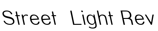 Street  Light Rev Font Image