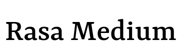Rasa Medium Font Image