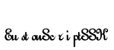 EustonScriptSSK Font Image