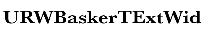 URWBaskerTExtWid Font Image