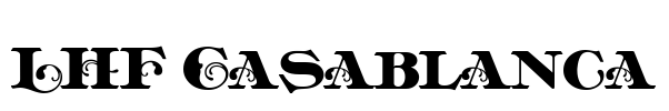 LHF Casablanca Font Image