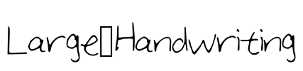 Large_Handwriting Font Image