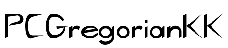 PCGregorianKK Font Image