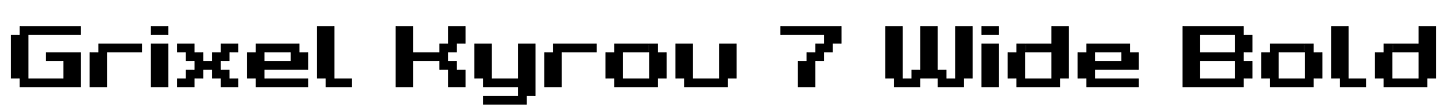 Grixel Kyrou 7 Wide Bold