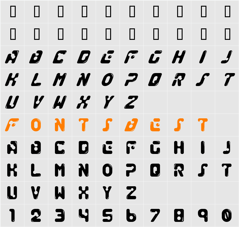 GENOCIDE_RMX Character Map