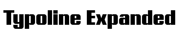 Typoline Expanded Font Image