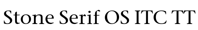 Stone Serif OS ITC TT