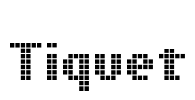 Tiquet Font Image