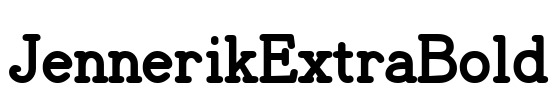JennerikExtraBold Font Image