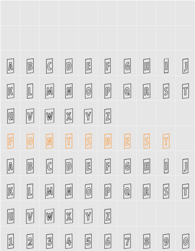 a_FrudgerCmOtlUp Character Map