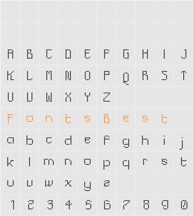 Futurex Bitmax Character Map