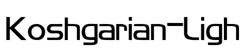 Koshgarian-Ligh Font Image