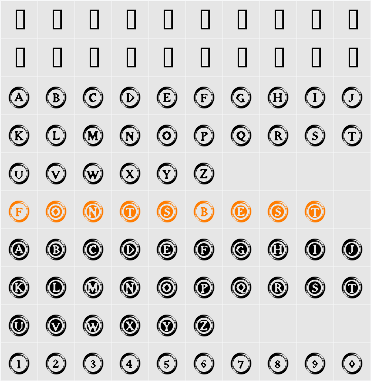 Elevator Buttons Two Character Map