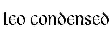 Leo Condensed Font Image