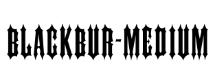 Blackbur-Medium Font Image