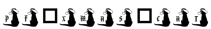 pf_xmas_cat Font Image