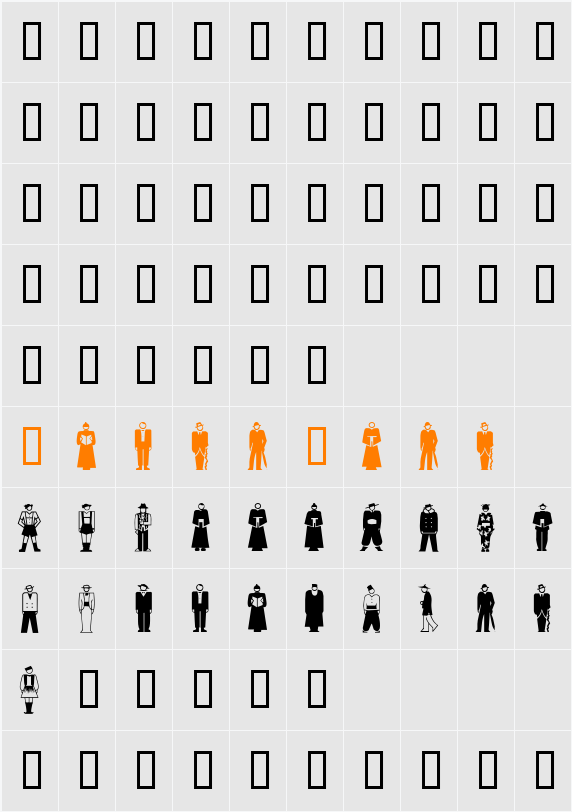 GE Stylized People Character Map