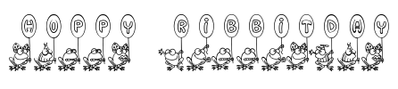 Hoppy Ribbitday Font Image