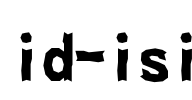 id-isi Font Image