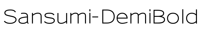 Sansumi-DemiBold Font Image