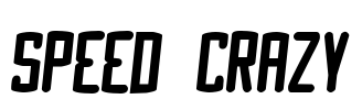 Speed Crazy Font Image