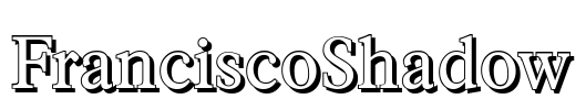 FranciscoShadow Font Image