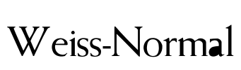 Weiss-Normal Font Image