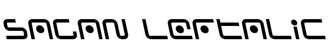 Sagan Leftalic Font Image