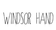 Windsor Hand Font Image