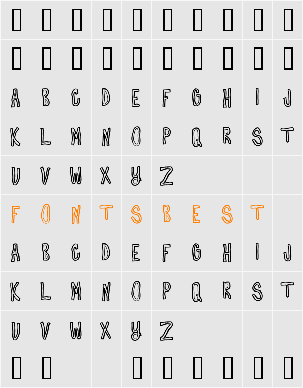 Everythings Fine Character Map