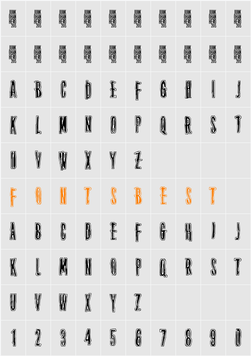 Thirteenth Floor Character Map