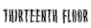 Thirteenth Floor Font Image