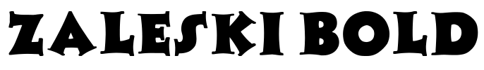 Zaleski bold Font Image