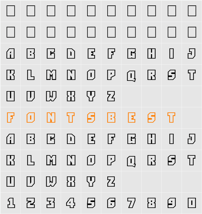 a_SimplerClg Character Map