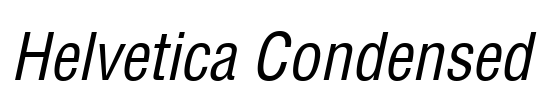 Helvetica Condensed