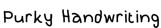 Purky Handwriting
