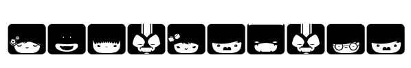 SquareFace Font Image