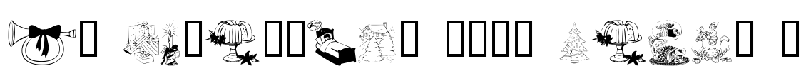 KR Christmas 2002 Dings 1 Font Image