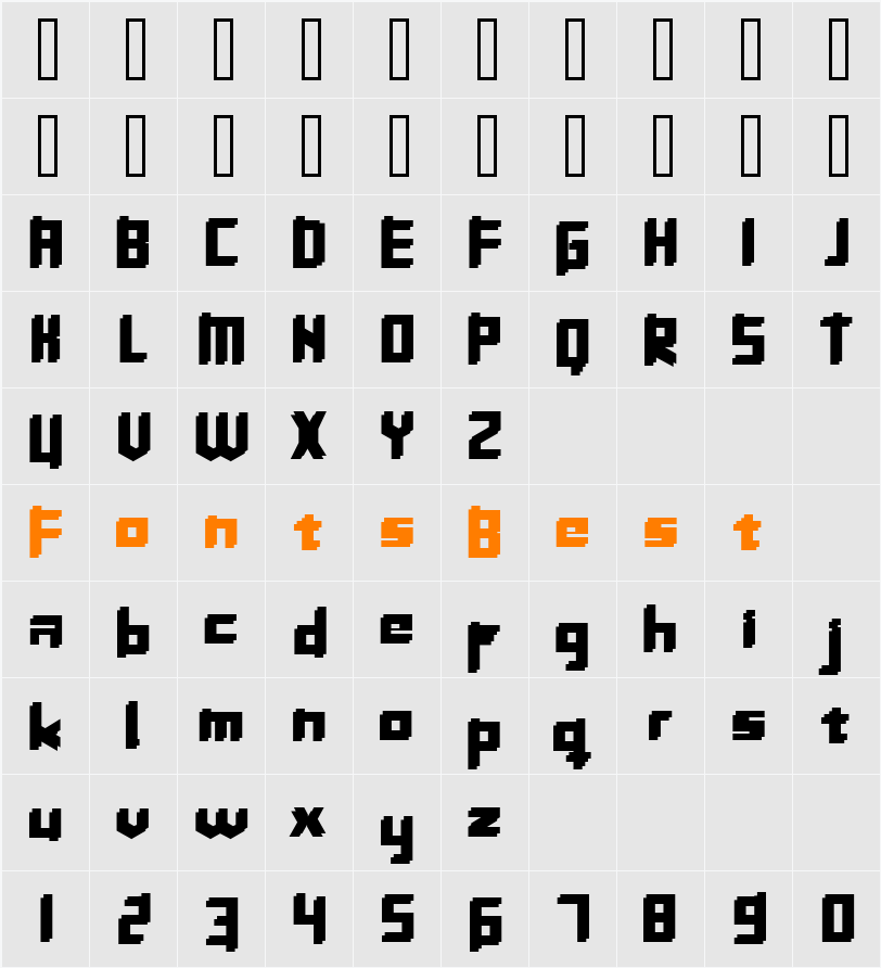 InavelTjockaSläkten Character Map