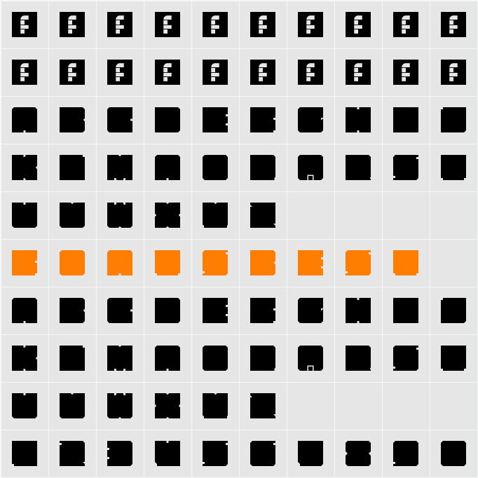 Kasual Bloks Character Map