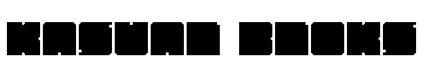 Kasual Bloks Font Image