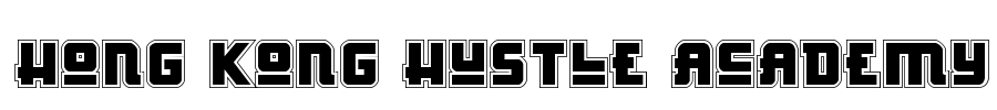 Hong Kong Hustle Academy Font Image