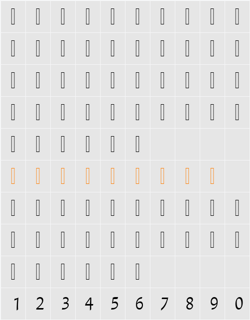 Lotus Linotype Character Map