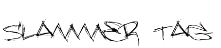 Slammer tag Font Image