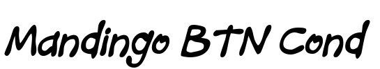 Mandingo BTN Cond Font Image